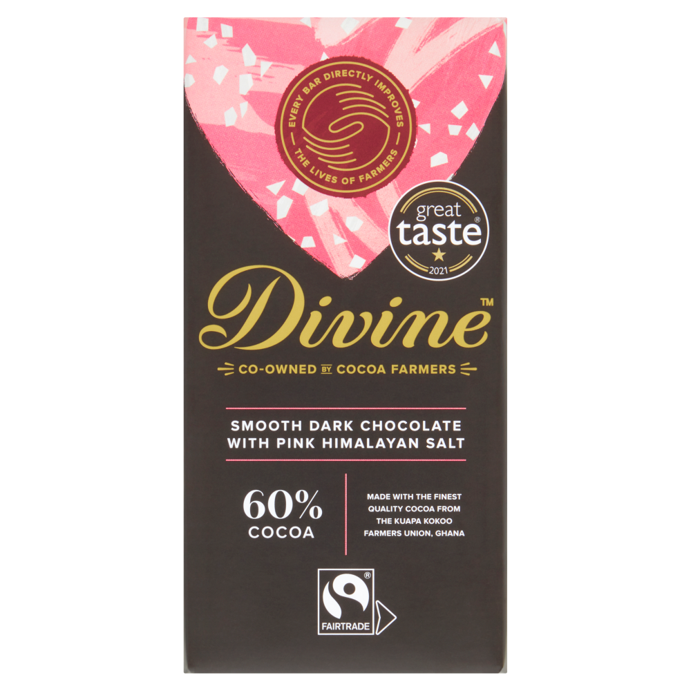 Divine Dark Chocolate with Pink Himalayan Salt