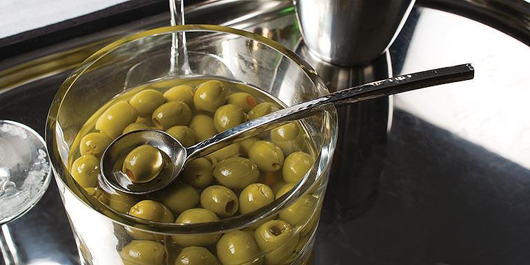 Abbott Hammered Olive Spoon