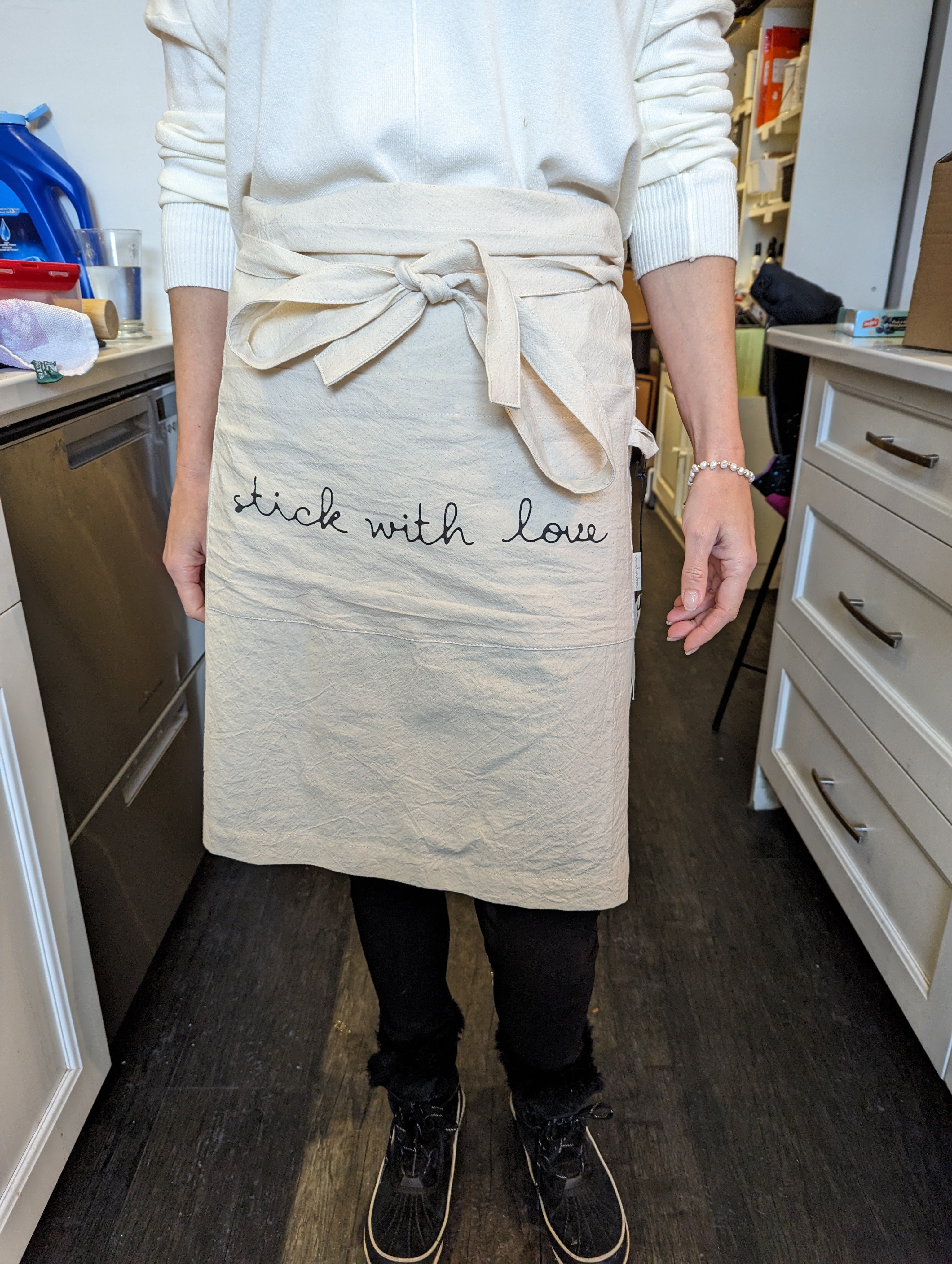 Indaba Half-Style Cotton Apron -Stick with Love