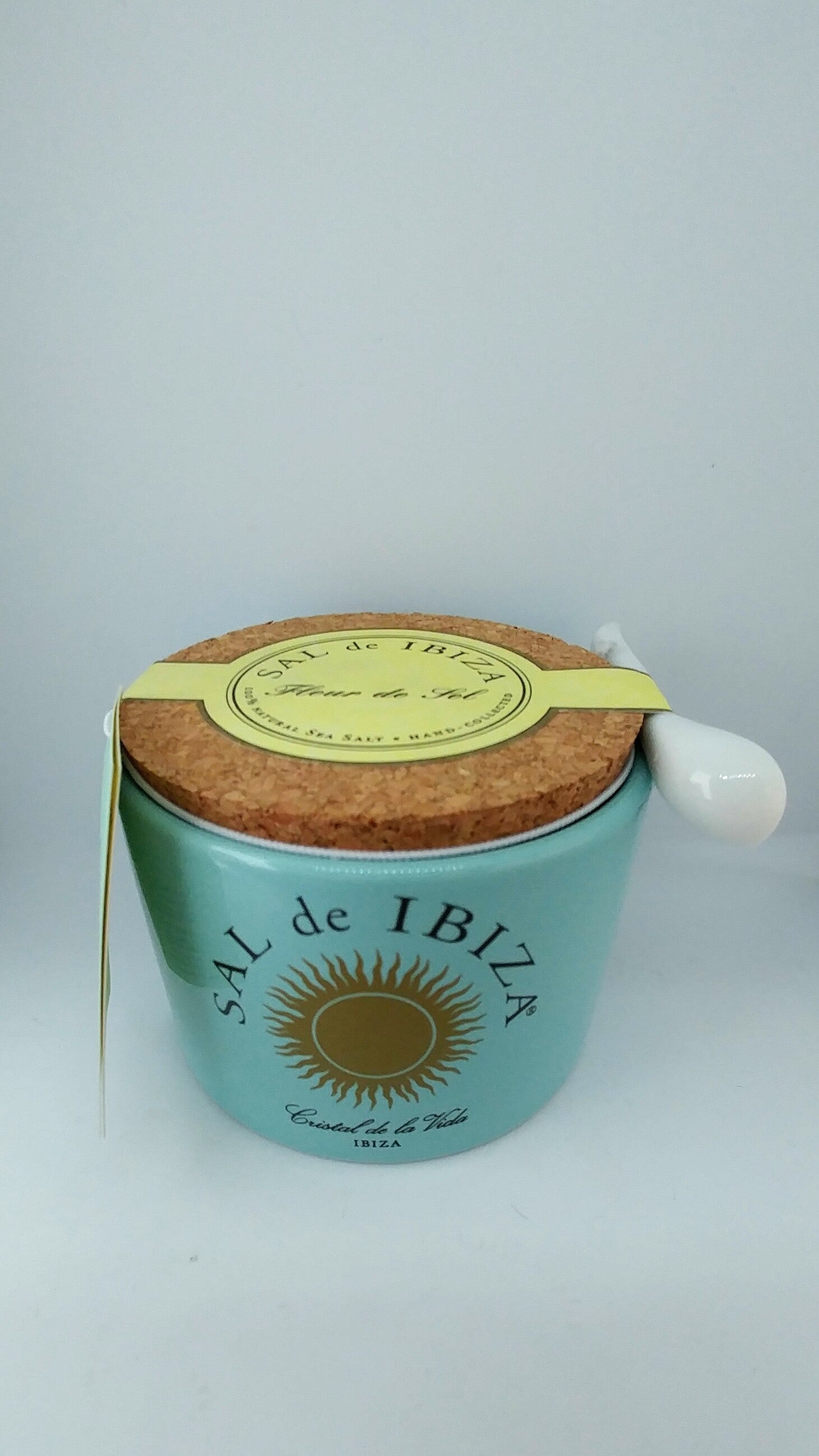 Sal de Ibiza Fleur De Sel in Ceramic Pot with Spoon 150g