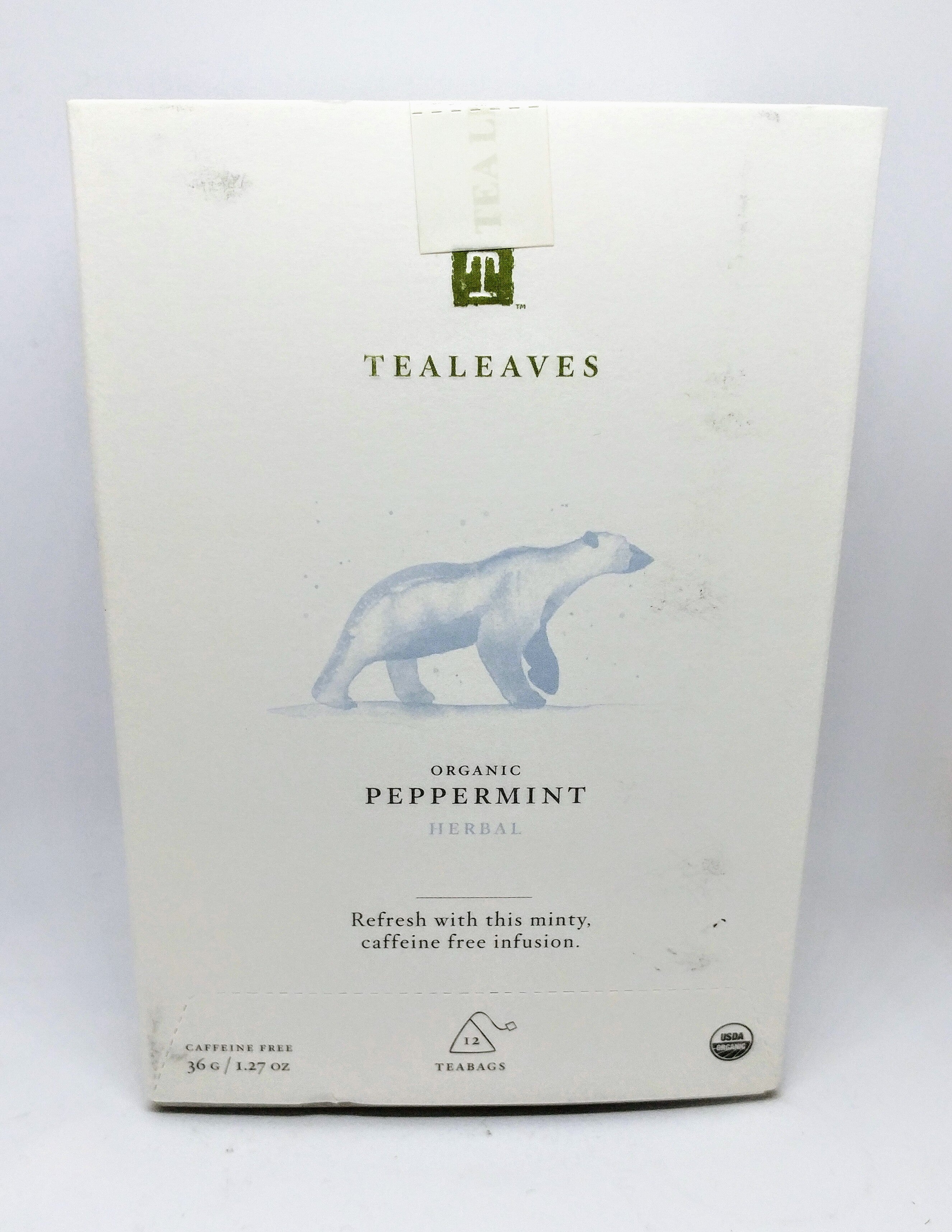 Tealeaves Tea - Organic Peppermint Herbal Tea 36g