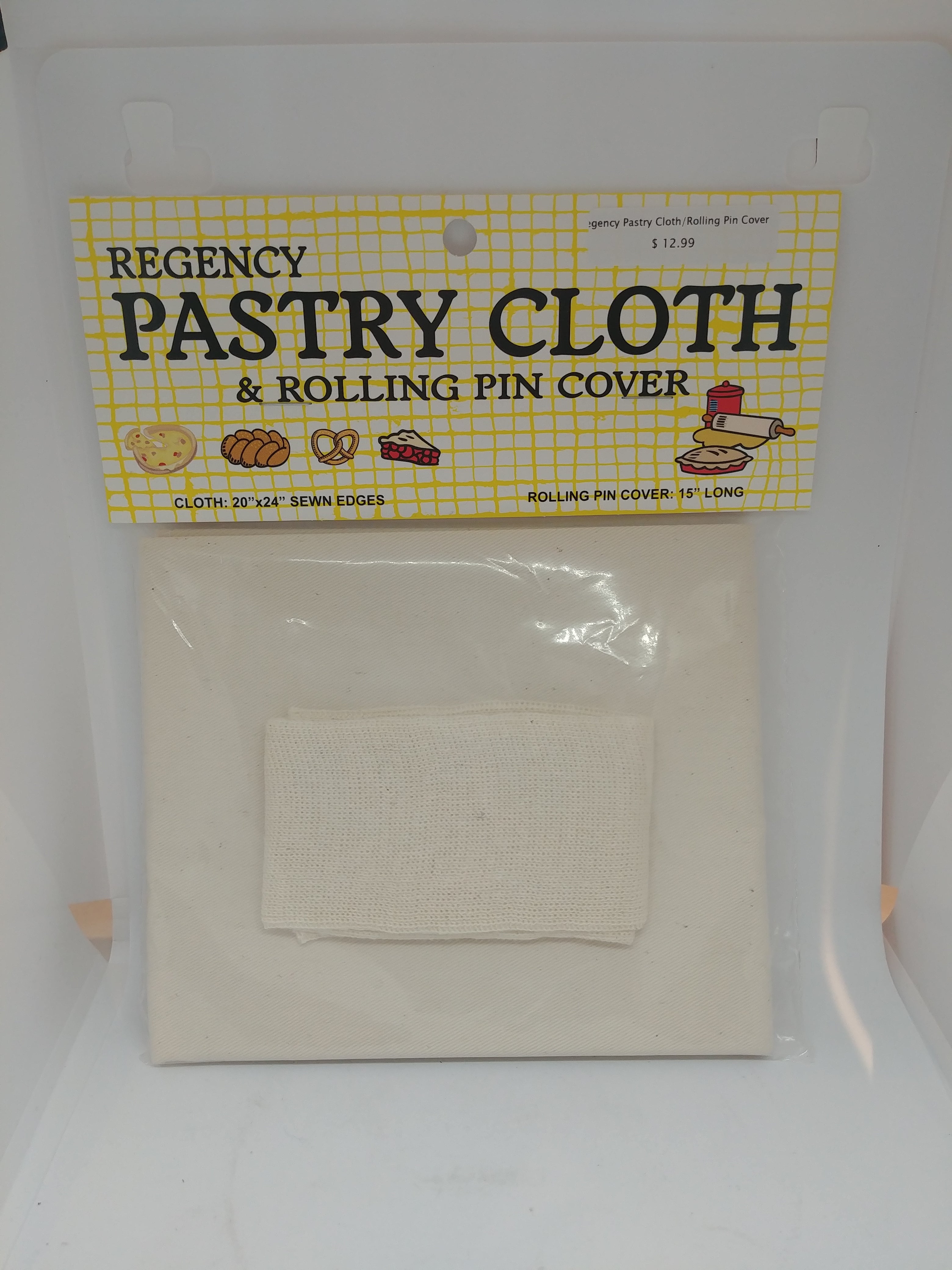 Regency Pastry Cloth and Rolling Pin Cover