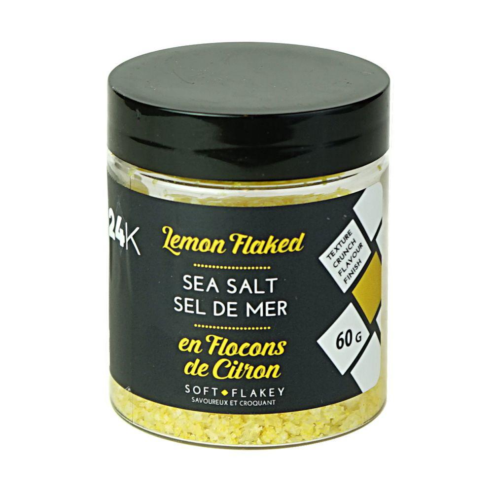 24K Lemon Flaked Sea Salt 60g