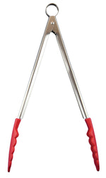 Load image into Gallery viewer, Cuisipro Silicone Tongs Red 12&quot;
