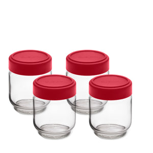 Cuisipro Leakproof Glass Jars Set4