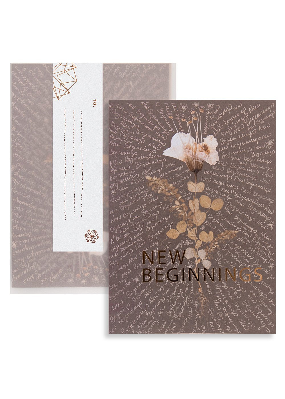 Papaya Card - New Beginnings