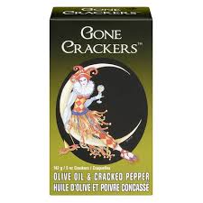 Gone Crackers Olive Oil and Cracked Pepper 142g