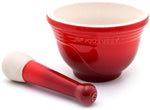 Load image into Gallery viewer, Le Creuset Mortar &amp; Pestle - Cherry
