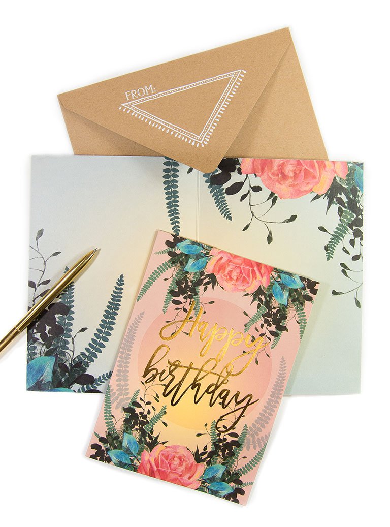 Papaya Card - Happy Birthday Rose
