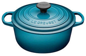 Le Creuset Round Cast Iron French Oven 4.2L Teal