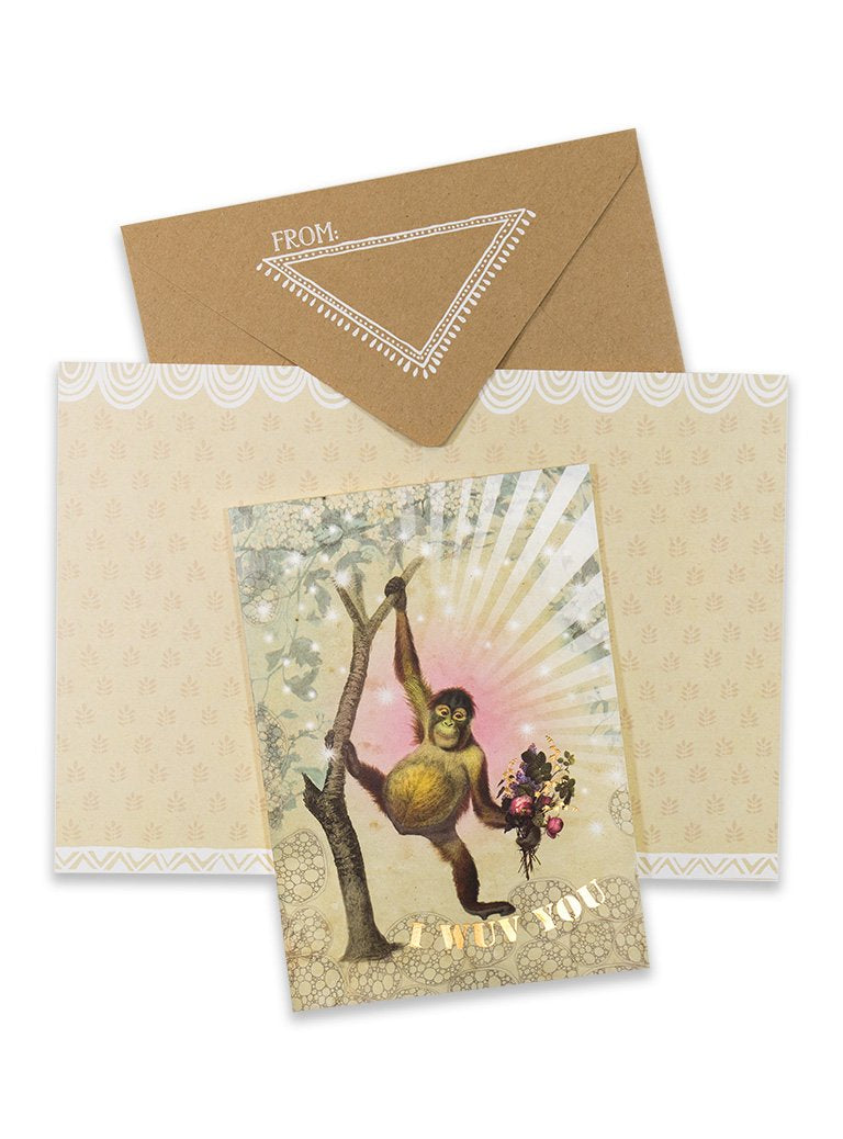 Papaya Card - I Wuv You
