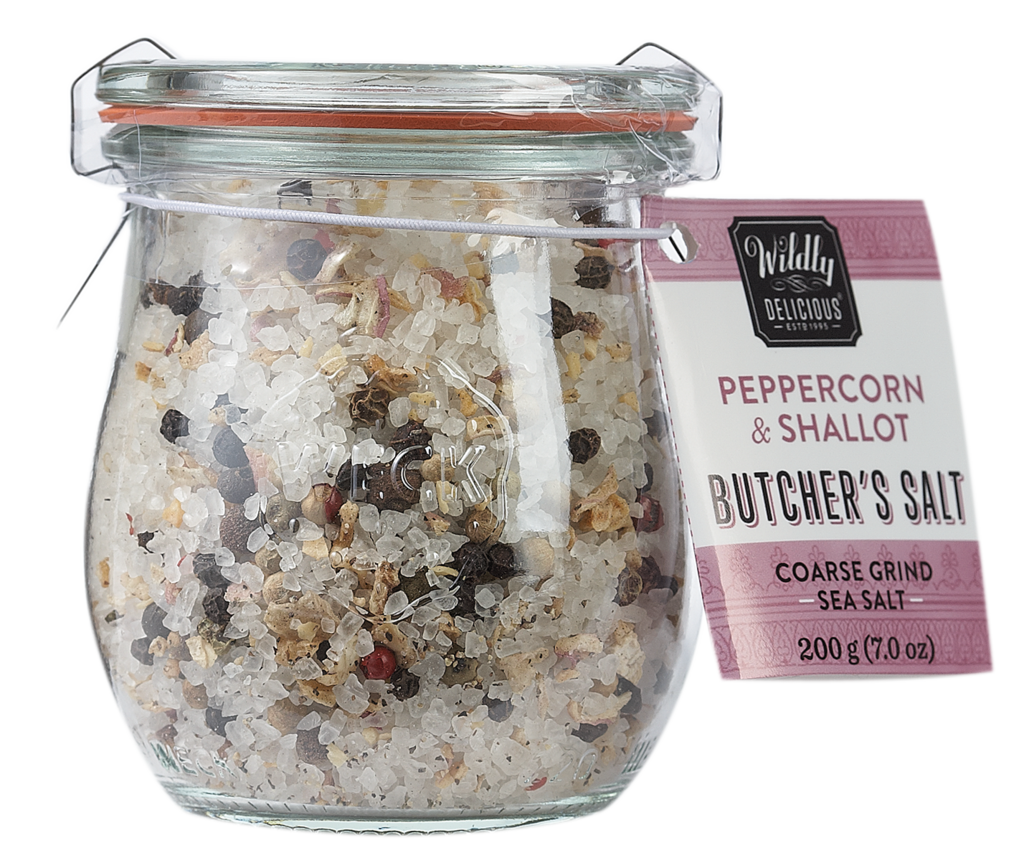 Wildly Delicious Butcher's Salt - Peppercorn & Shallot 200g