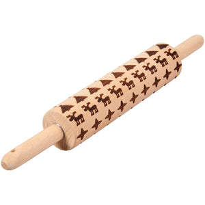 Wilton Holiday Embossed Rolling Pin