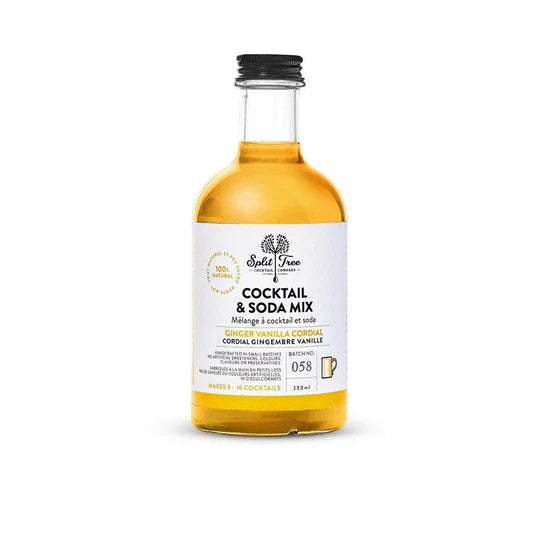 Split Tree Cocktail Co. Ginger Vanilla Cordial 250 mL