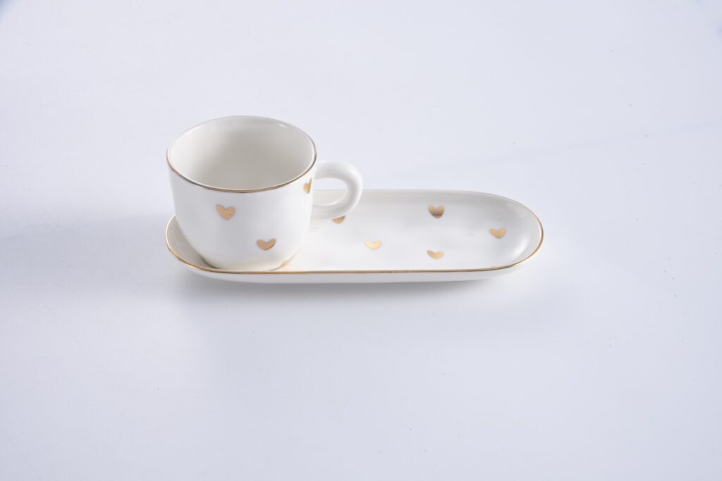 Pampa Bay Espresso Cup and Plate - Heart