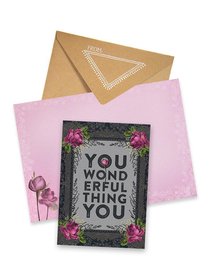 Papaya Card - You Wonderful Thing