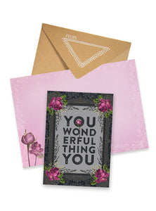 Papaya Card - You Wonderful Thing