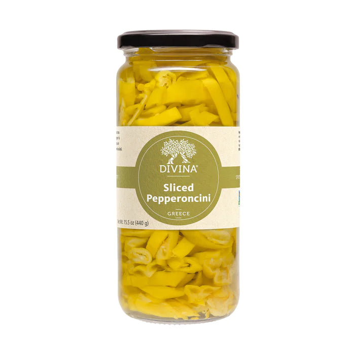 Divina Pepperoncini Greek Peppers Sliced