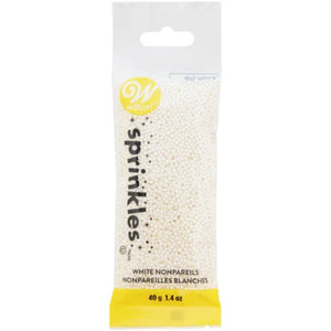 Wilton Pouch - White Nonpareils